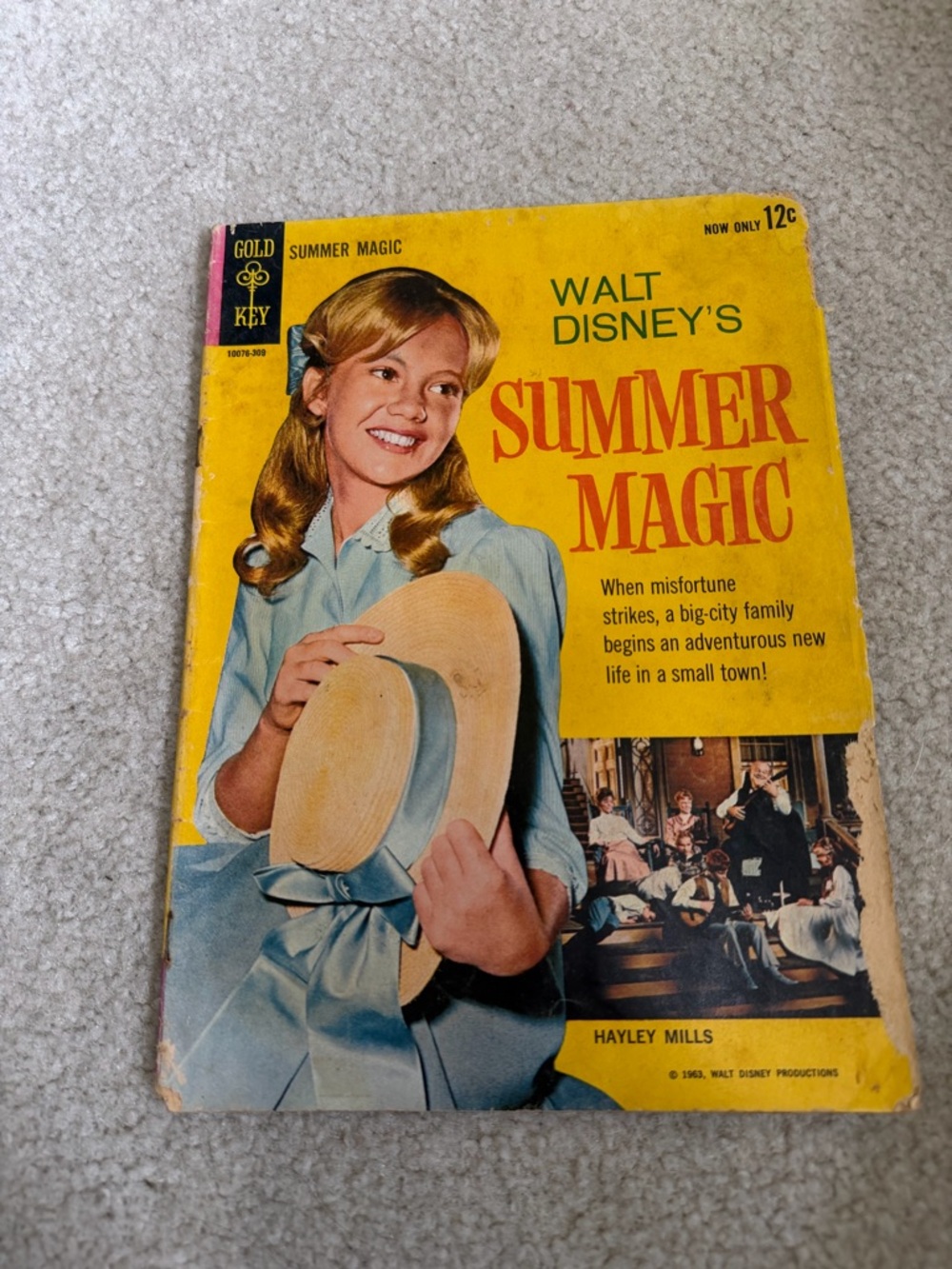 Walt Disney's Summer Magic Comic Gold Key Movie 1963 Hayley Mills Photo